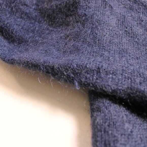 AX Armani Exchange Womens Small Blue Colorblock Mohair Nylon Crewneck Sweater - Picture 9 of 10